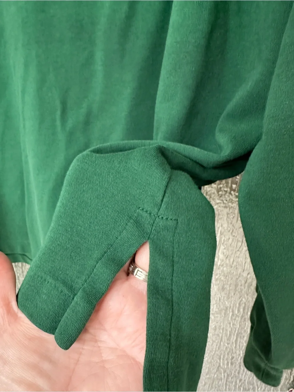 Ralph Lauren Long-Sleeve Polo in Forest Green with Orange Pony